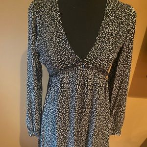 NWT Women’s Black & White Wild Fable Above the Knee Dress